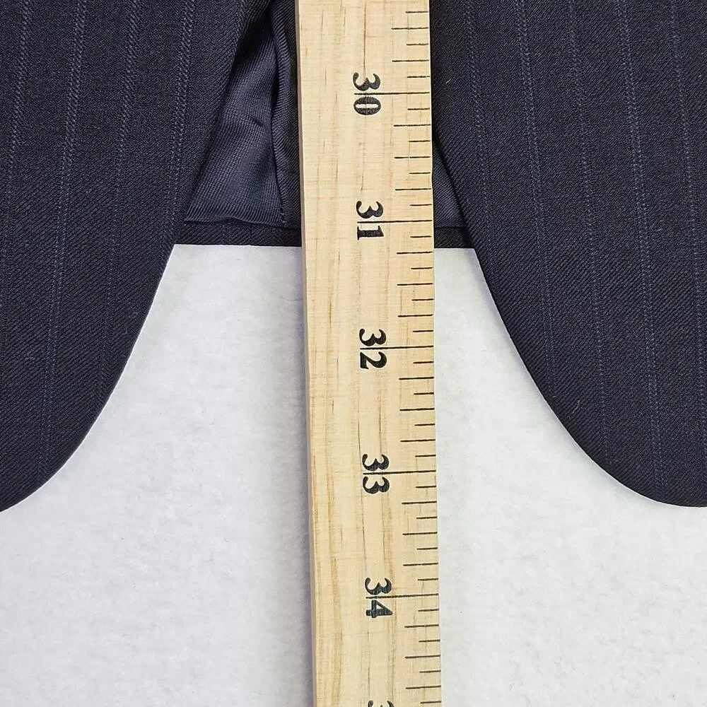 Canali Blazer Mens 42R Black Super 120s Luxury Italian Wool Suit Jacket Designer